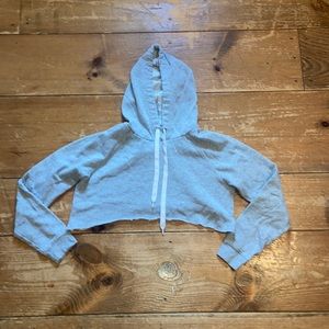 Forever 21 - gray cropped hoodie (S)